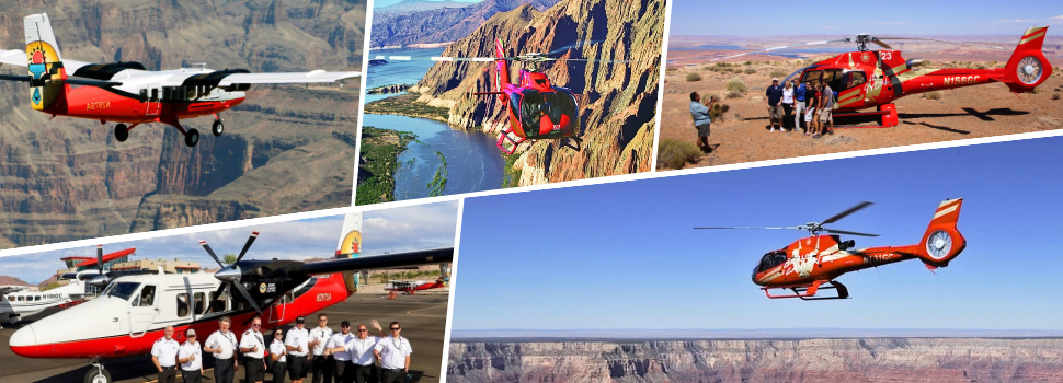 飛行機とヘリコプターの画像